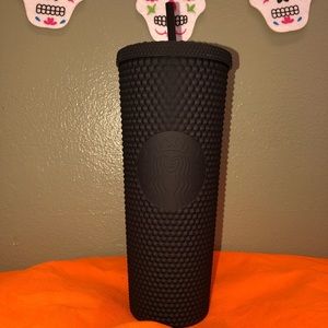 Matte Black Studded Starbucks Cup
